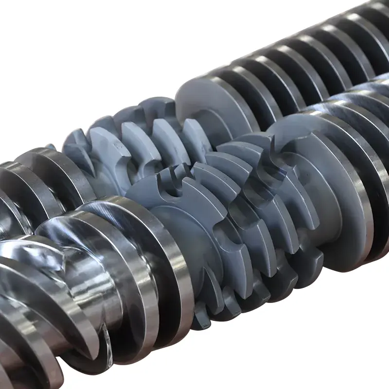 PVC-buis conisch vat met dubbele schroef PVC-buis conisch vat met dubbele schroef